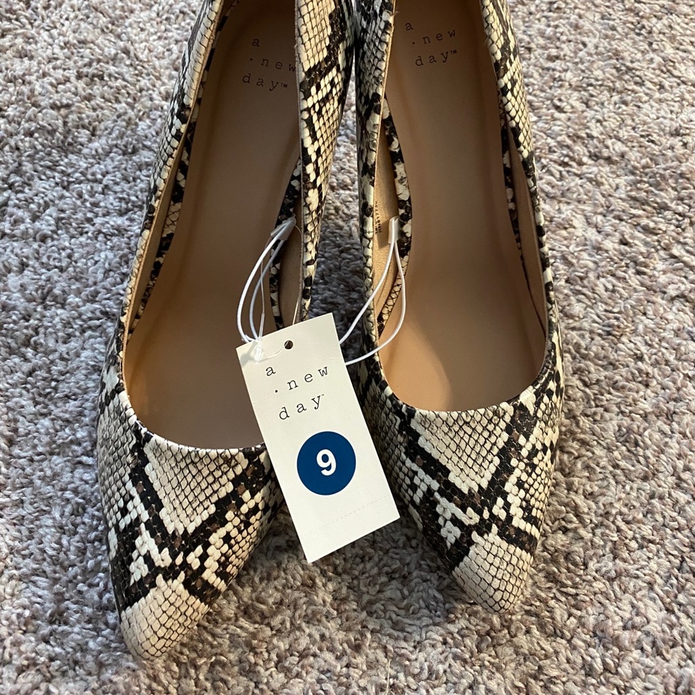 Snake Print Heels